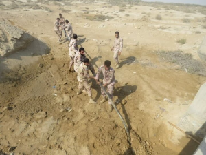 انهدام خط لوله ۱۲۵۰ متری انتقال سوخت قاچاق در بندر کلاهی