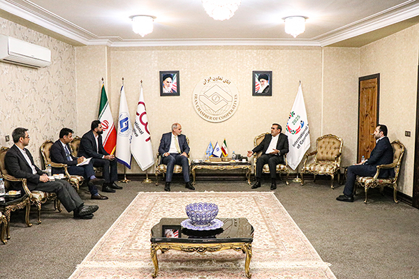 بررسی نهایی برنامه‌های دومین همایش بین‌المللی اقتصاد تعاونی ایران در نشست مشترک رئیس اتاق تعاون ایران و نماینده سازمان ملل متحد